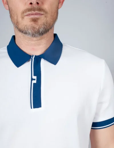 J.Lindeberg Bay Slim Fit Polo Shirt | White