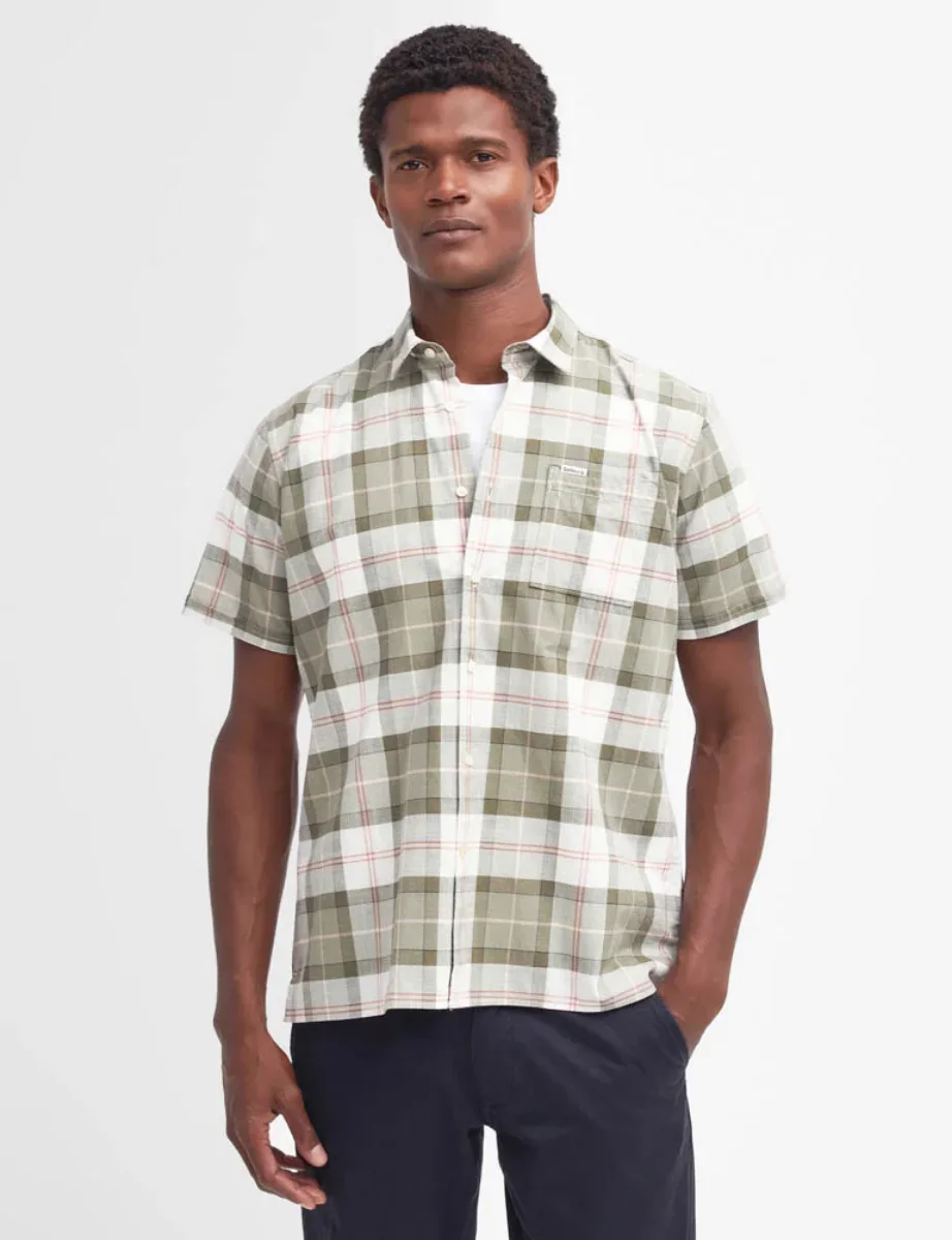 Barbour Gordon Regular Fit  Shirt | Glenmore Olive