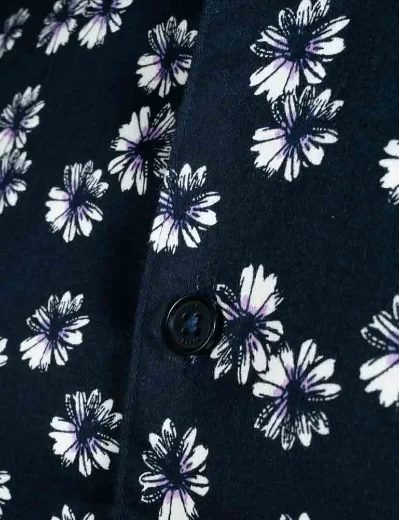 Ted Baker Alfanso Floral Short Sleeve Shirt | Navy