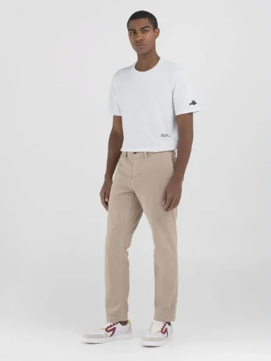 Replay Hyperflex X.L.I.T.E Benni Chino Trouser | Coffee Cream 