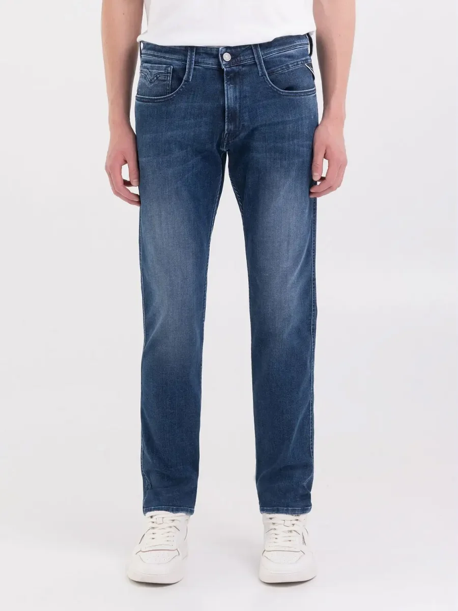 Replay Slim Fit Anbass Jean | Medium Blue Wash