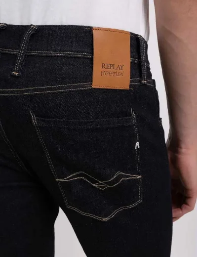 Replay Hyperflex Re-Used Anbass Slim Fit Jean | Dark Rinse