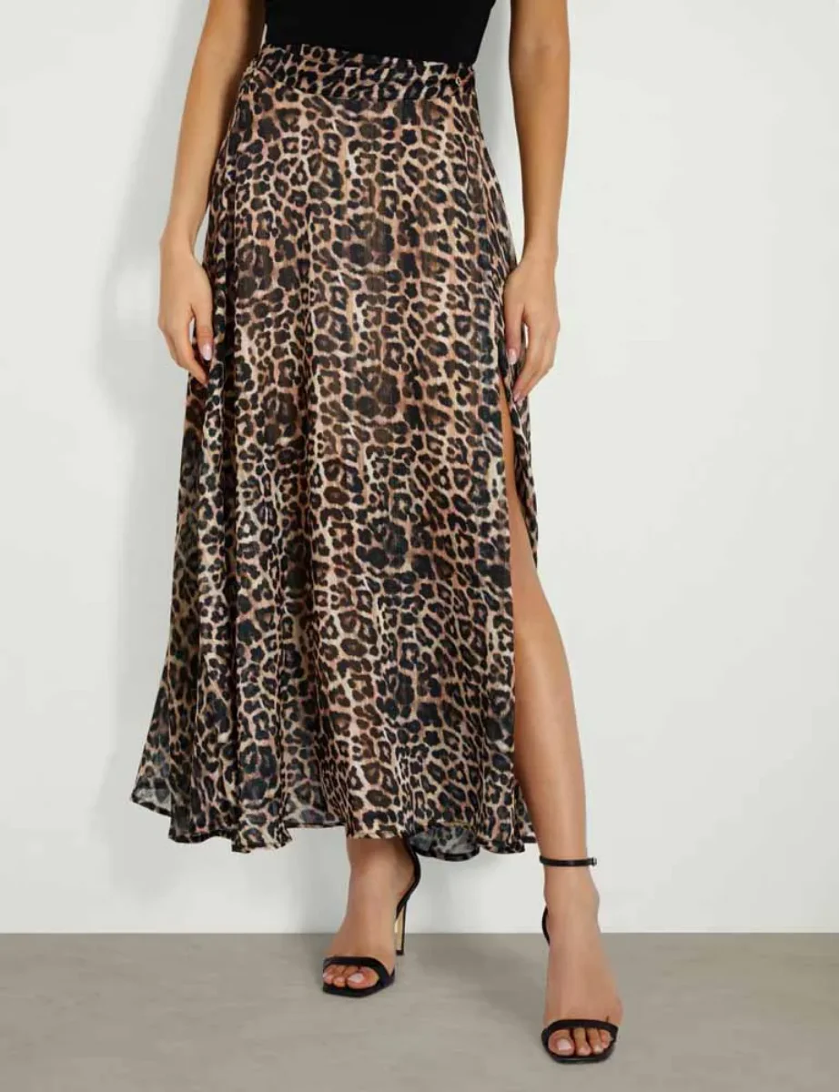 Guess New Romana All Over Printed Long Skirt | Animalier