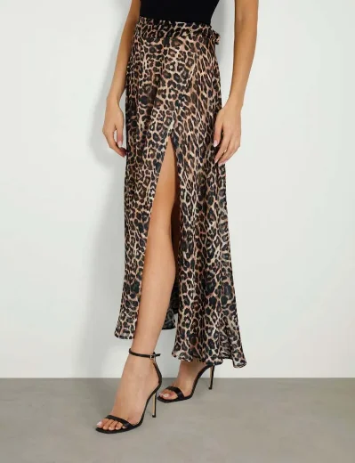 Guess New Romana All Over Printed Long Skirt | Animalier