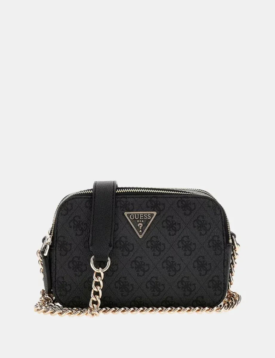 Guess Noelle 4G Logo Mini Crossbody Bag | Coal