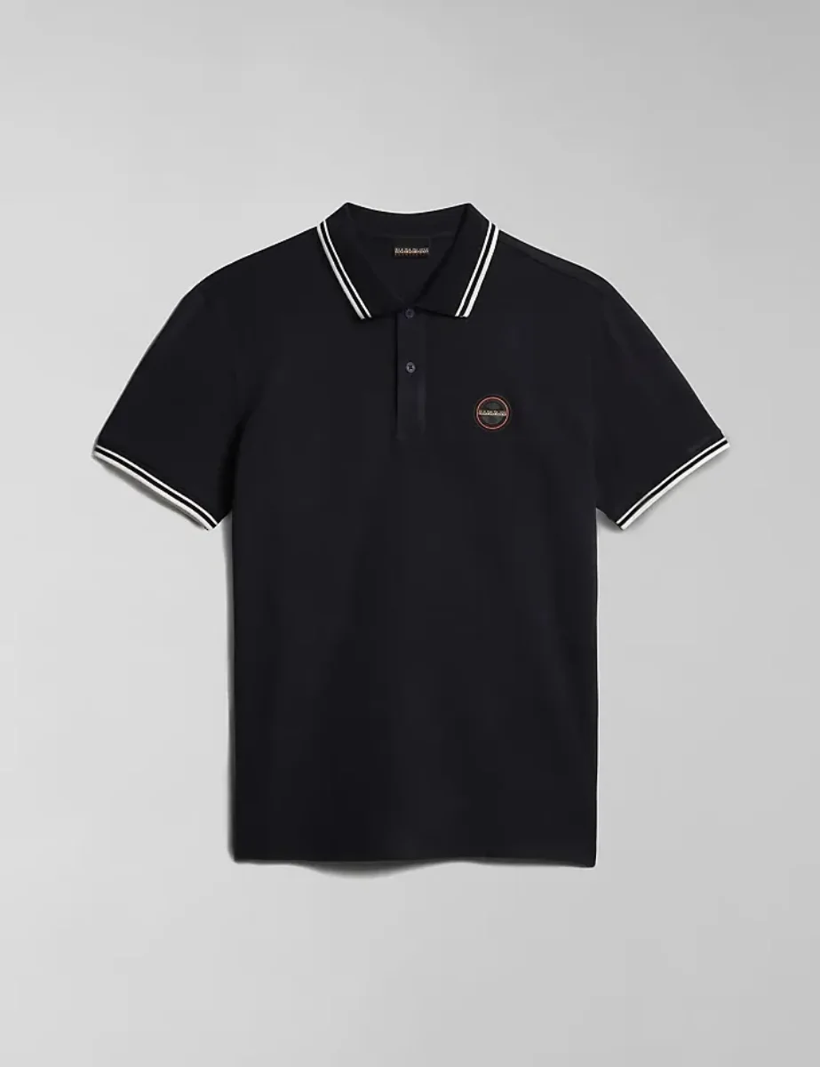 Napapijri Macas Tipped Polo Shirt | Navy