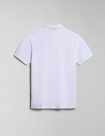 Napapijri Ealis Short Sleeve  Polo Shirt | White