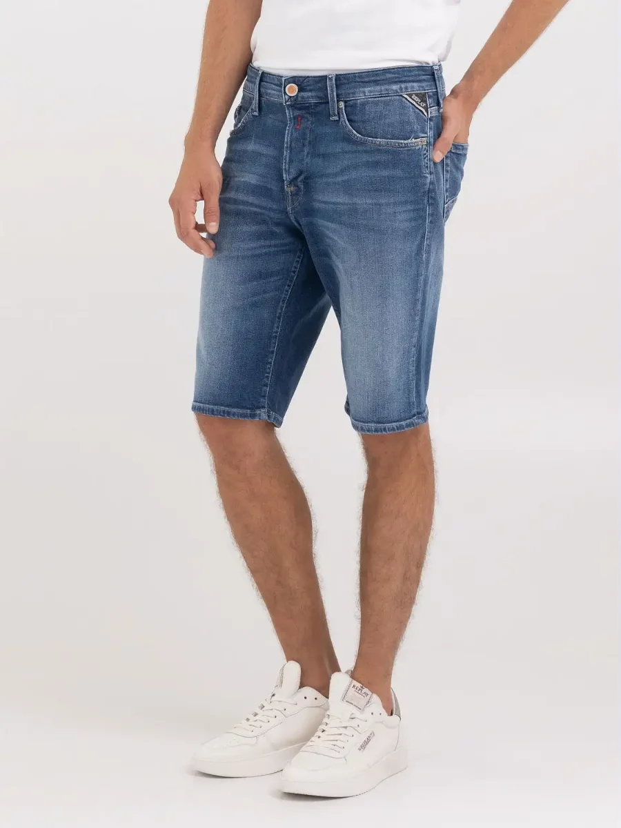 Replay Regular Fit Waitom Denim Short 