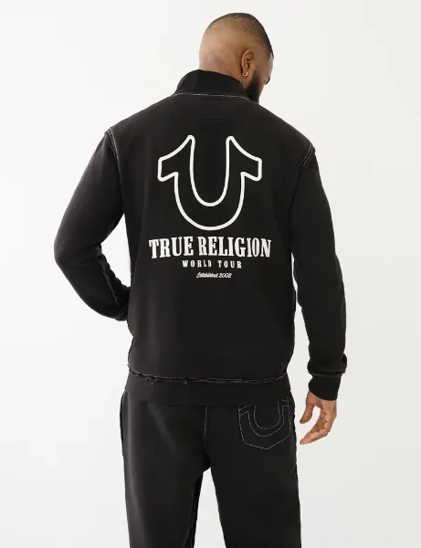 True Religion Big T Track Jacket | Black True Religion Big T Track Jacket | Black