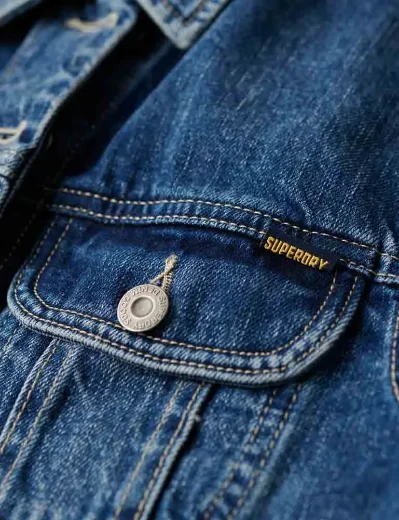 Superdry Slim Fit Trucker Denim Jacket | Beverley Blue