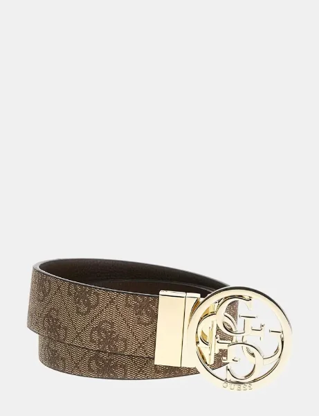 Guess Noelle Reversible 4G Logo Reversible Belt | Brown Guess Noelle Reversible 4G Logo Reversible Belt | Brown