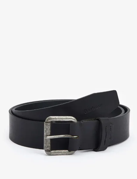 Barbour Men's Glen Leather Belt | Black Barbour Men's Glen Leather Belt | Black