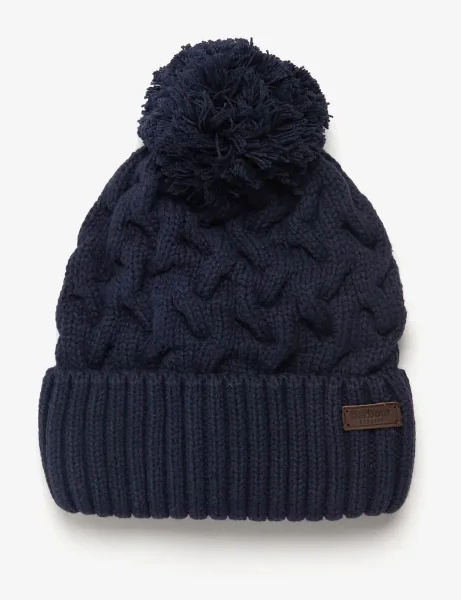 Barbour Gainford Cable Beanie | Navy Barbour Gainford Cable Beanie | Navy