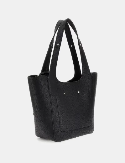 Guess Helina Pochette Shopper Tote Bag | Black
