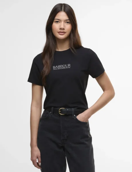 Barbour International Harley T-shirt | Black Barbour International Harley T-shirt | Black