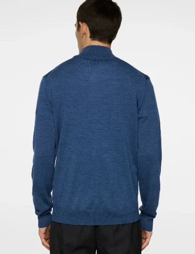 J.Lindeberg Kiyan Merino Quarter Zip | Key Largo Melange