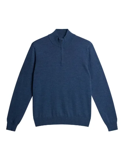 J.Lindeberg Kiyan Merino Quarter Zip | Key Largo Melange