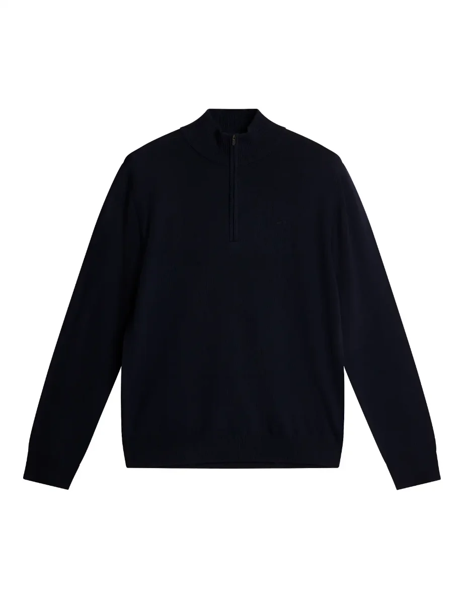 J.Lindeberg Kiyan Merino Quarter Zip | navy