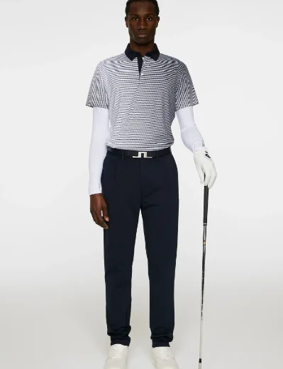 J.Lindeberg Marvin Stripe Polo | White