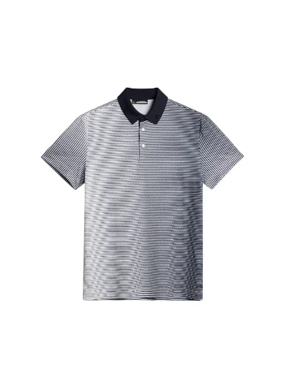 J.Lindeberg Marvin Stripe Polo | White