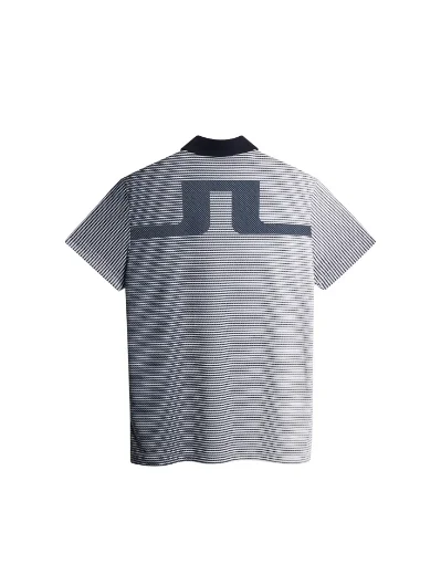 J.Lindeberg Marvin Stripe Polo | White