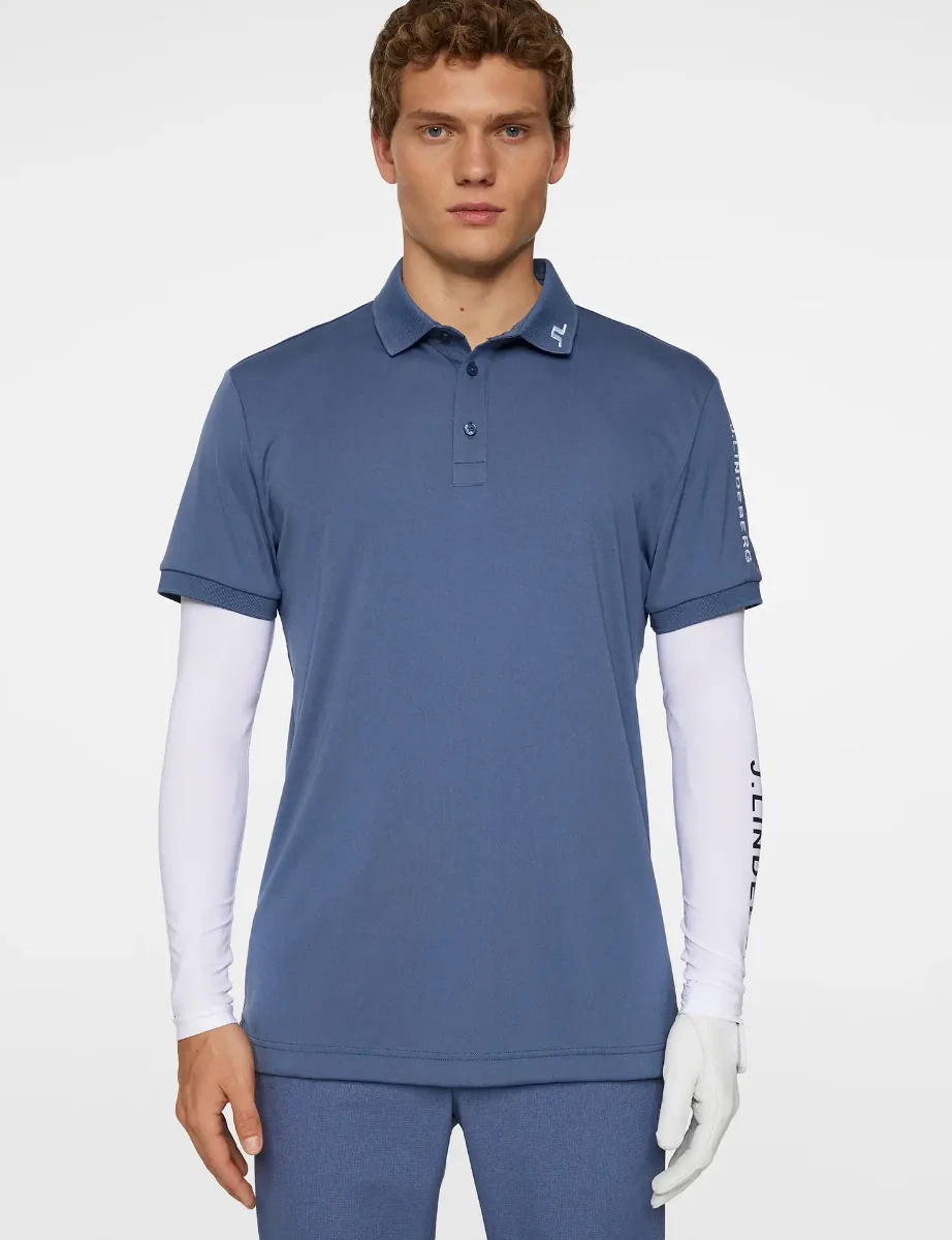 J.Lindeberg Tour Tech Polo | Vintage Indigo