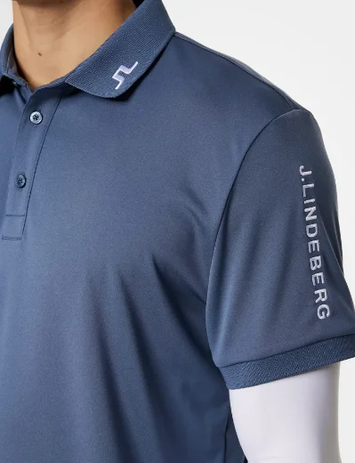 J.Lindeberg Tour Tech Polo | Vintage Indigo