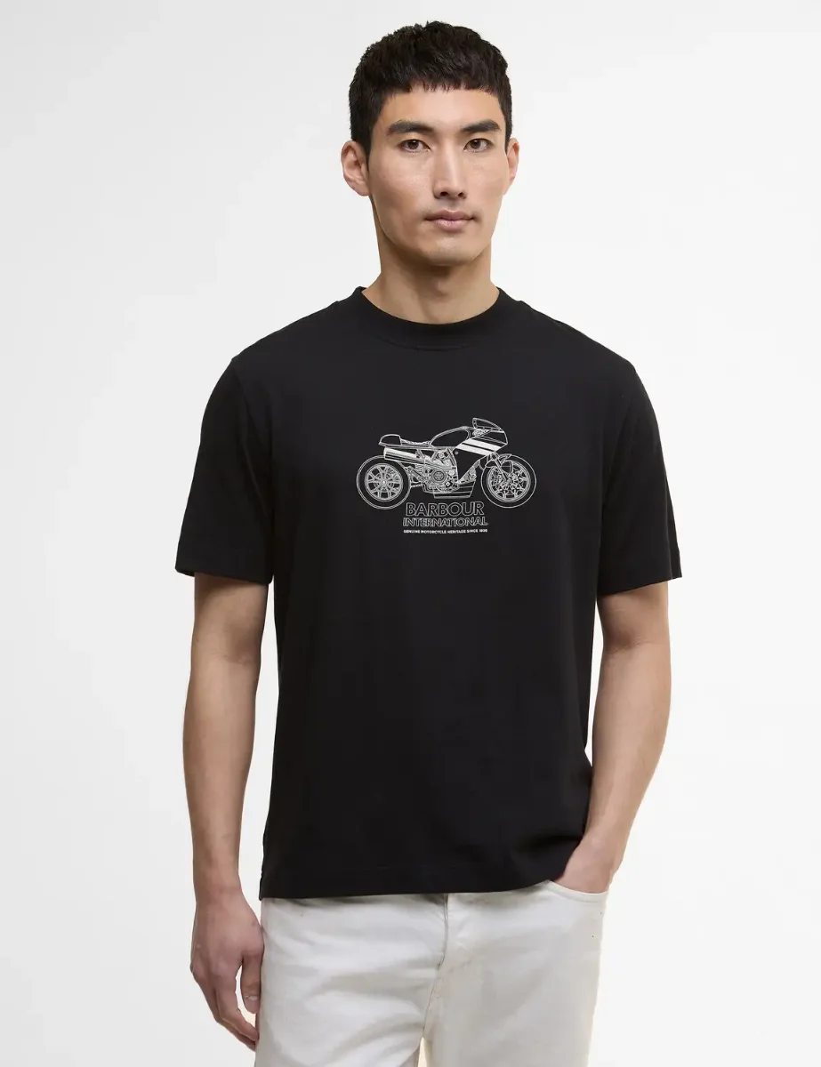 Barbour International Topher T-Shirt | Black