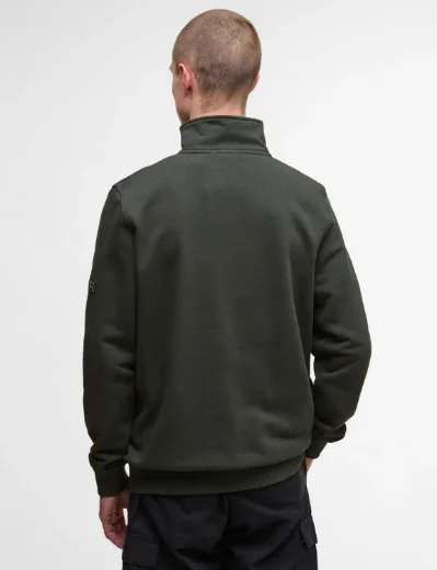 Barbour International Outline Funnel Neck Sweat | Sage