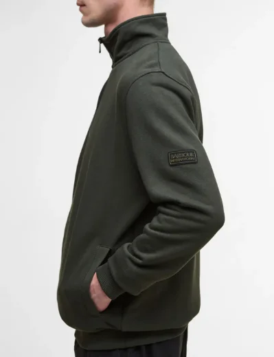 Barbour International Outline Funnel Neck Sweat | Sage