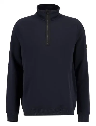 Barbour International Outline Funnel Neck Sweat | Navy
