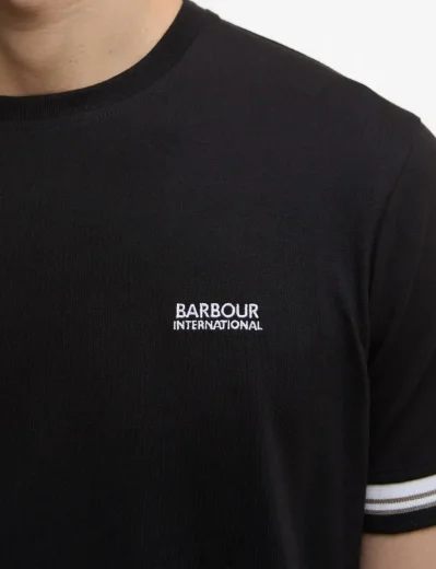 Barbour International Bruce Tipped T-Shirt | Black