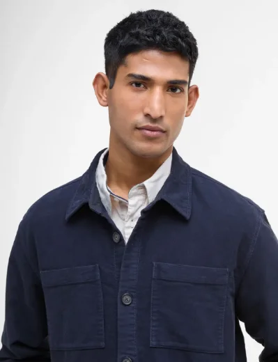 Barbour Reg Moleskin Overshirt | Navy