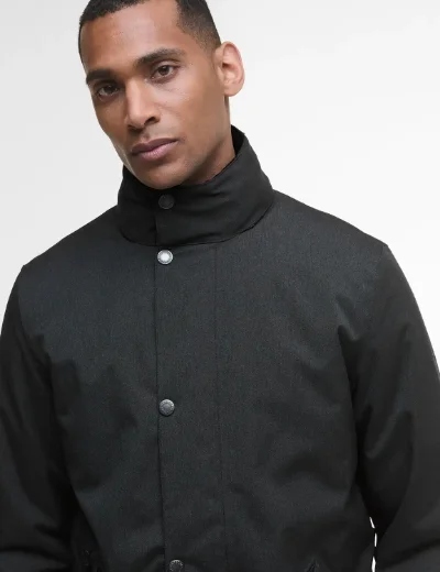 Barbour Winter Powell Waterproof Coat | Black