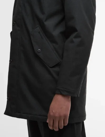 Barbour Winter Powell Waterproof Coat | Black