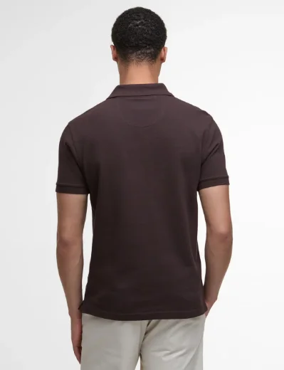 Barbour Tartan Pique Polo | Dark Oak