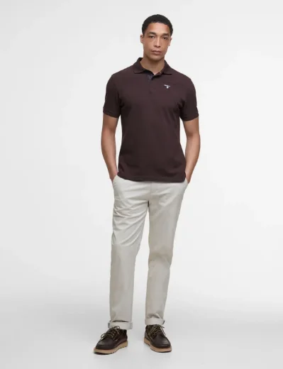 Barbour Tartan Pique Polo | Dark Oak