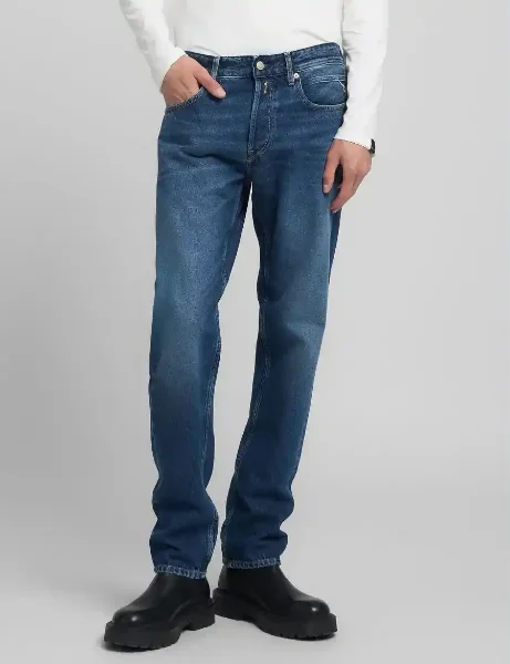 Replay Grover Straight Fit Jeans | Dark Blue Replay Grover Straight Fit Jeans | Dark Blue