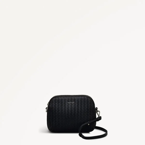 Radley Dukes Place Medium Zip-top Crossbody / Black Weave Radley Dukes Place Medium Zip-top Crossbody / Black Weave