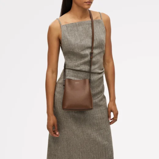 Radley Dukes Place Textured Small Compartment Cross Body | Chocolate