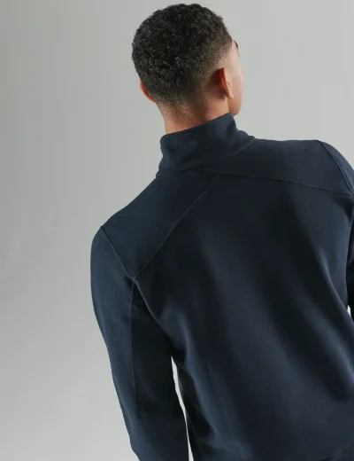 Ma.Strum Neo Quarter Zip Sweat | Ink Navy