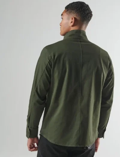 Ma.Strum Aerial Funnel Neck Overshirt | Forest