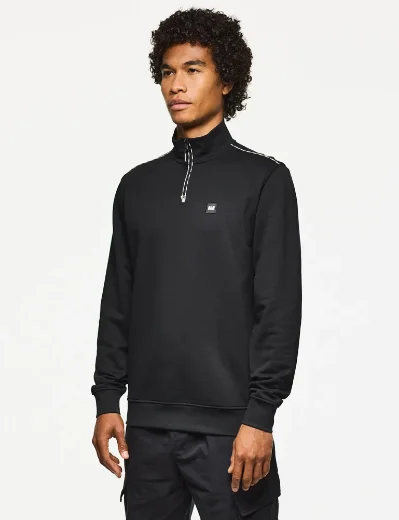 Weekend Offender Matisa Quarter zip Sweatshirt | Black