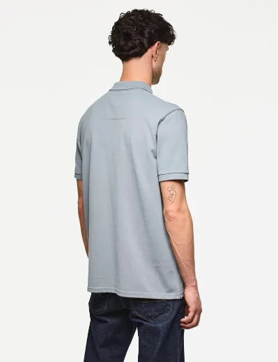 Weekend Offender Caneiros Badge Polo | Porpoise