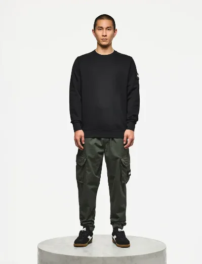 Weekend Offender Thunder Crew Neck Sweat ¦ Black