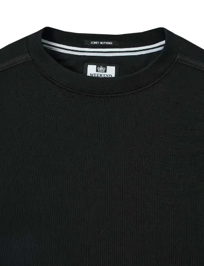 Weekend Offender Thunder Crew Neck Sweat ¦ Black