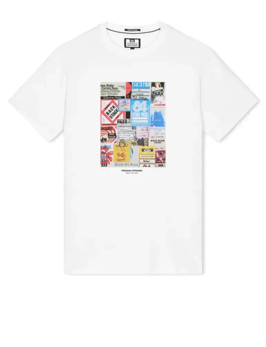 Weekend Offender Passes Graphic T-shirt ¦ White