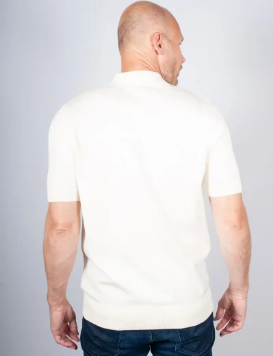 Fred Perry Textured Cable Knit Shirt / Ecru