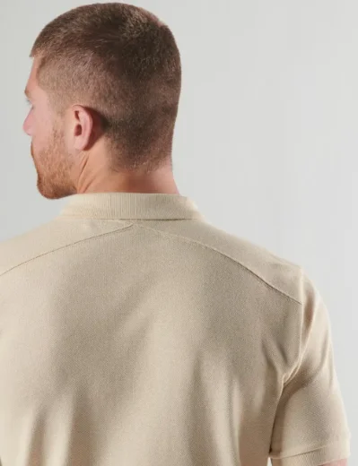 Ma.Strum SS Pique Polo | Burnt Cream
