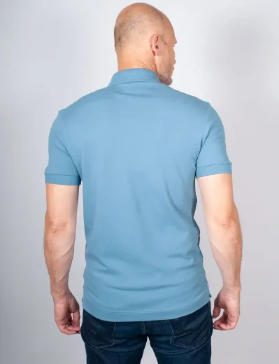 Lacoste Regular Fit Paris Stretch Piqué Polo Shirt | Blue
